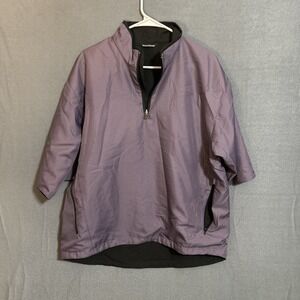 Zero Restriction Waterproof Reversible Short Sleeve Purple Black Men's Size M